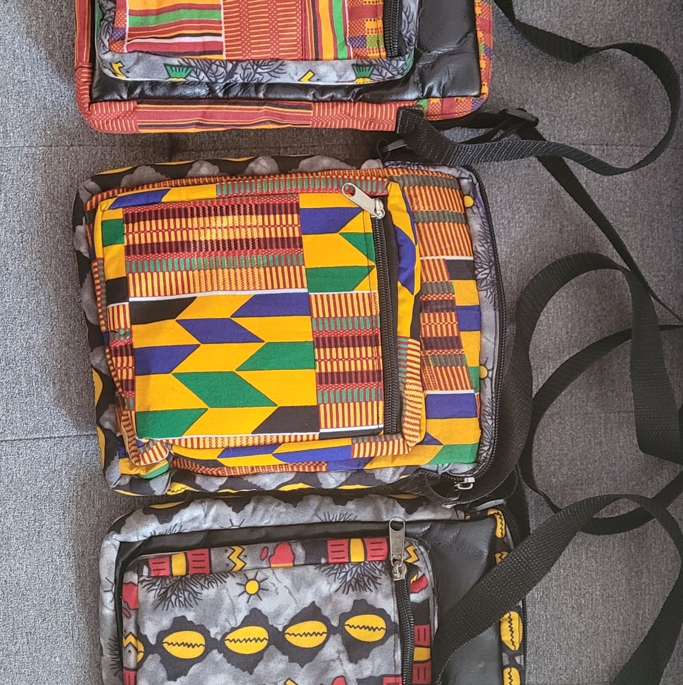Wholesale Bundle of 7 African Ghana crossbody bags